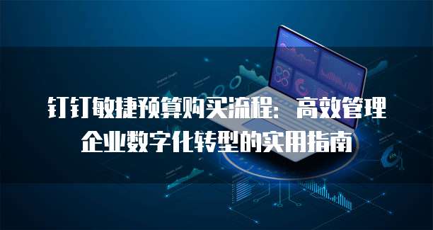 钉钉敏捷预算购买流程:高效管理企业数字化转型的实用指南