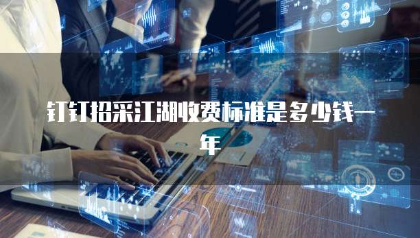 钉钉招采江湖收费标准是多少钱一年