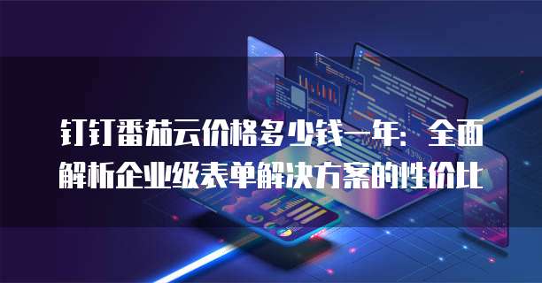 钉钉番茄云价格多少钱一年:全面解析企业级表单解决方案的性价比
