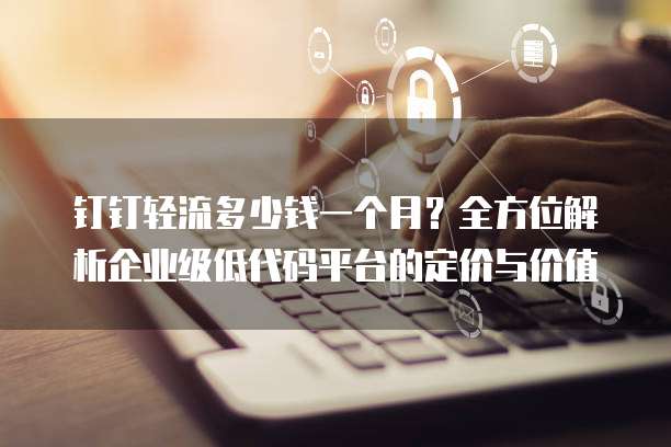 钉钉轻流多少钱一个月？全方位解析企业级低代码平台的定价与价值