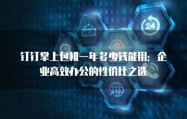 钉钉掌上包机一年多少钱能用:企业高效办公的性价比之选