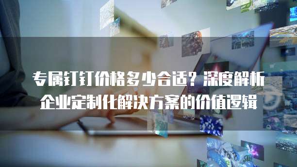 专属钉钉价格多少合适?深度解析企业定制化解决方案的价值逻辑