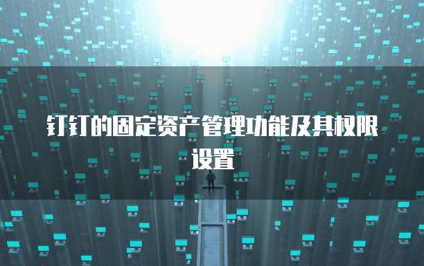 钉钉的固定资产管理功能及其权限设置