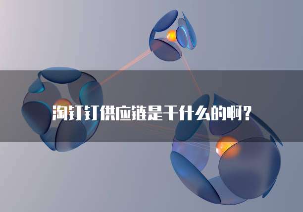 淘钉钉供应链是干什么的啊?
