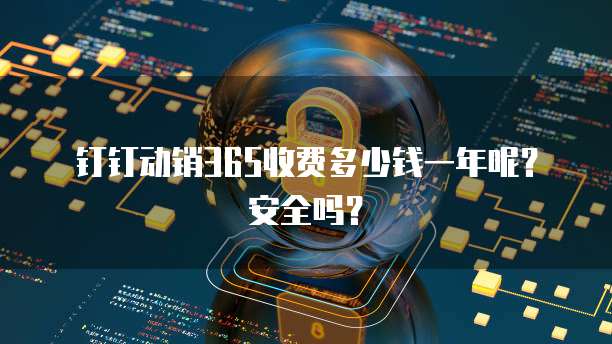 钉钉动销365收费多少钱一年呢?安全吗?