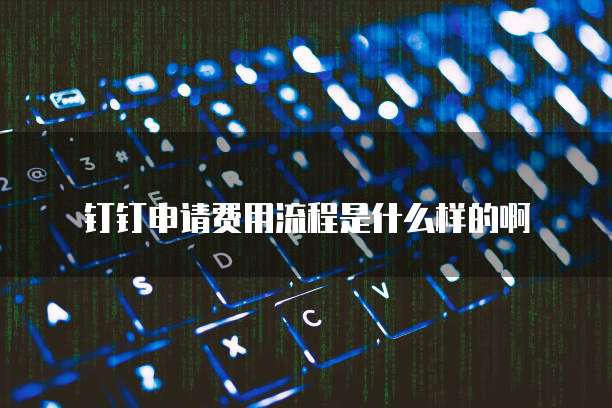 钉钉申请费用流程是什么样的啊