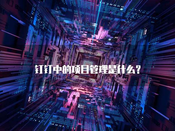 钉钉中的项目管理是什么？
