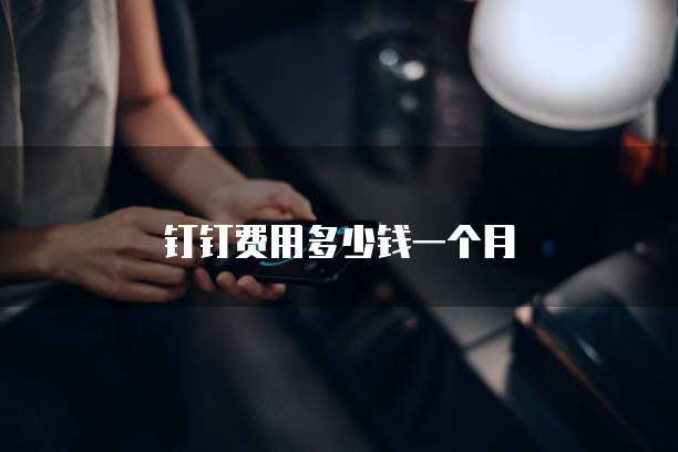钉钉费用多少钱一个月