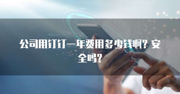 公司用钉钉一年费用多少钱啊?安全吗?