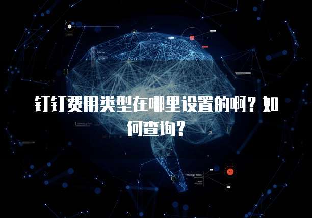 钉钉费用类型在哪里设置的啊？如何查询？