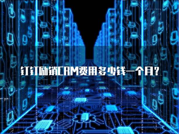 钉钉励销CRM费用多少钱一个月?