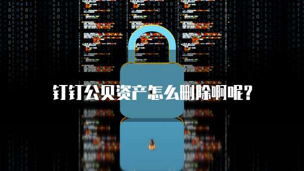 钉钉公贝资产怎么删除啊呢?
