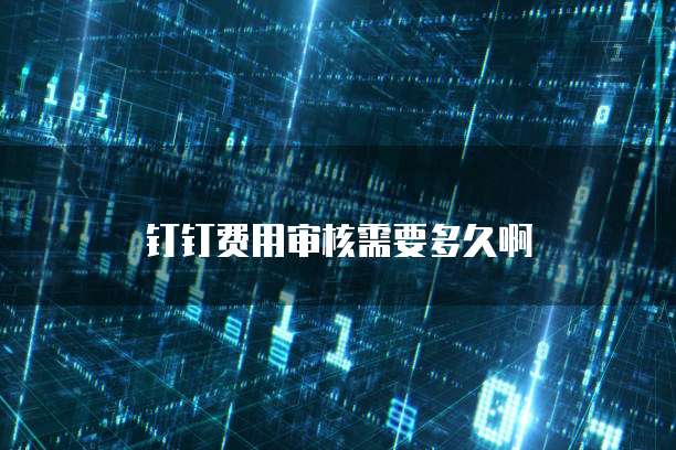 钉钉费用审核需要多久啊