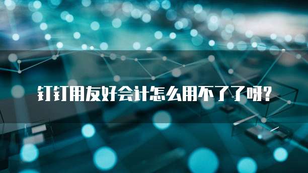 钉钉用友好会计怎么用不了了呀？