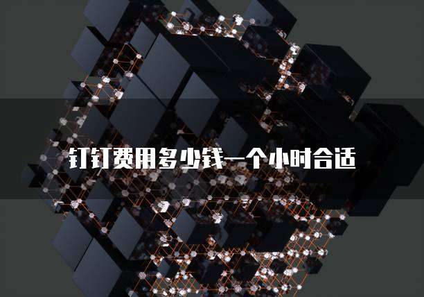 钉钉费用多少钱一个小时合适