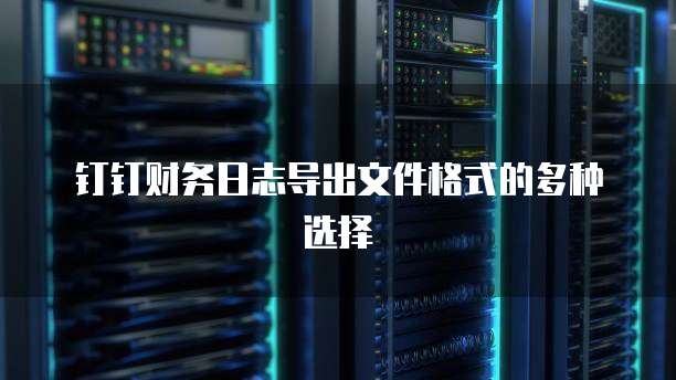 钉钉财务日志导出文件格式的多种选择