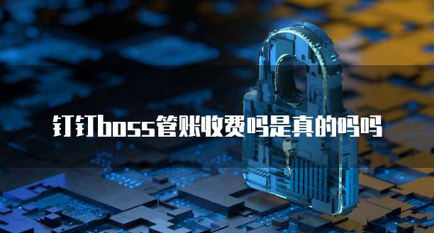 钉钉boss管账收费吗是真的吗吗