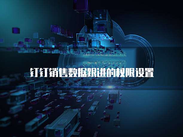 钉钉销售数据跟进的权限设置