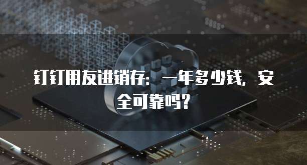 钉钉用友进销存:一年多少钱,安全可靠吗?
