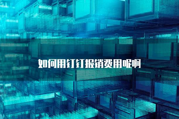 如何用钉钉报销费用呢啊