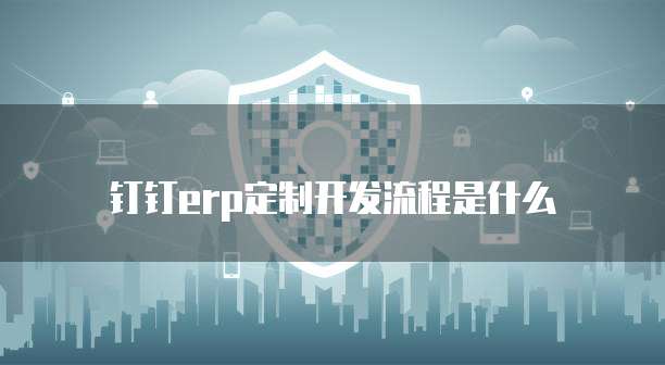 钉钉erp定制开发流程是什么
