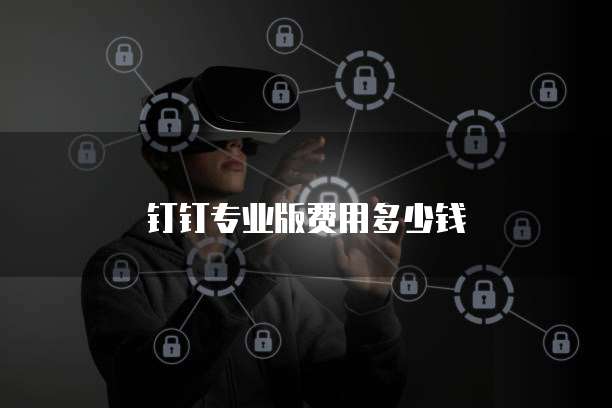 钉钉专业版费用多少钱