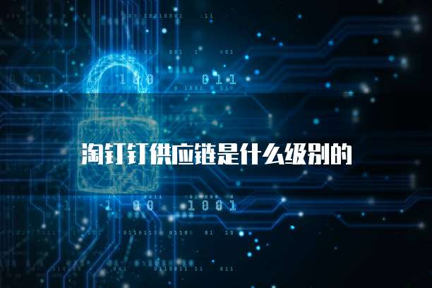 淘钉钉供应链是什么级别的