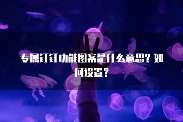 专属钉钉功能图案是什么意思?如何设置?