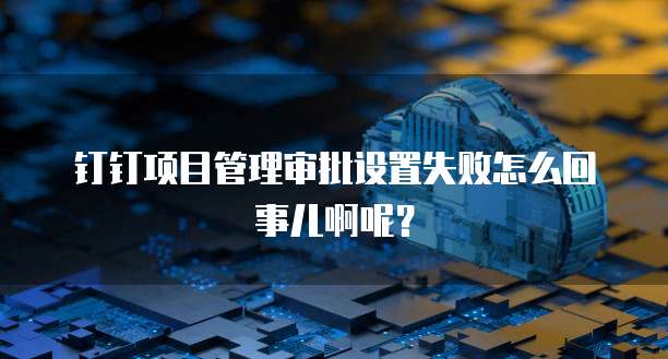 钉钉项目管理审批设置失败怎么回事儿啊呢?