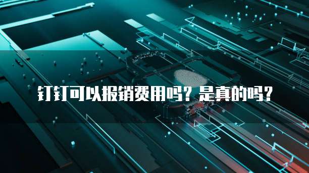 钉钉可以报销费用吗?是真的吗?