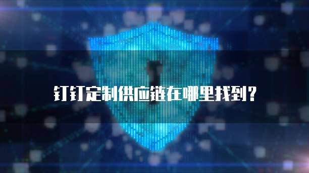 钉钉定制供应链在哪里找到?