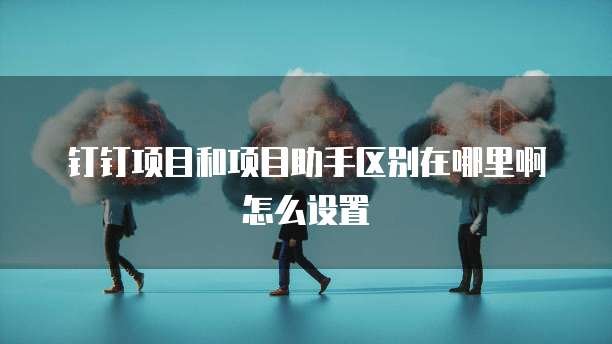 钉钉项目和项目助手区别在哪里啊怎么设置