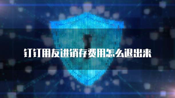 钉钉用友进销存费用怎么退出来