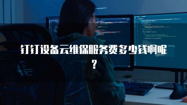 钉钉设备云维保服务费多少钱啊呢?