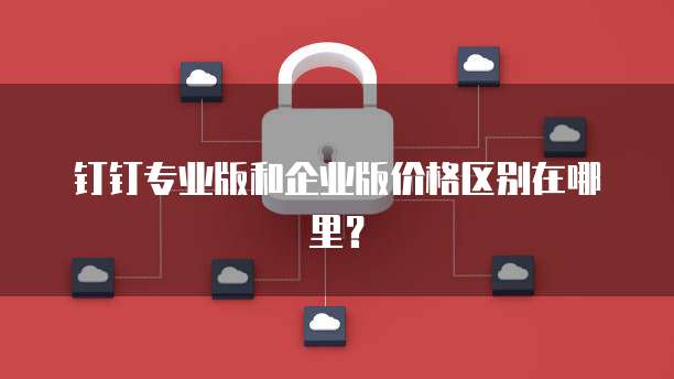 钉钉专业版和企业版价格区别在哪里?