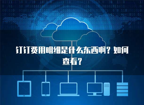 钉钉费用明细是什么东西啊?如何查看?