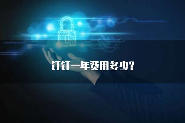 钉钉一年费用多少?