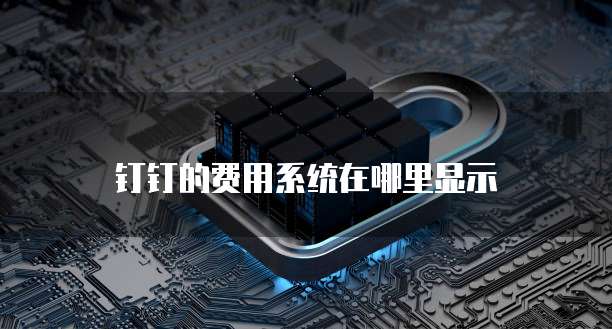 钉钉的费用系统在哪里显示
