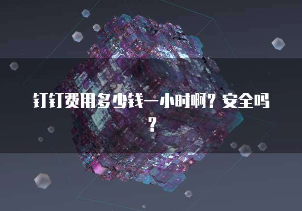 钉钉费用多少钱一小时啊？安全吗？