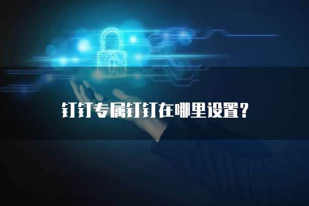 钉钉专属钉钉在哪里设置?