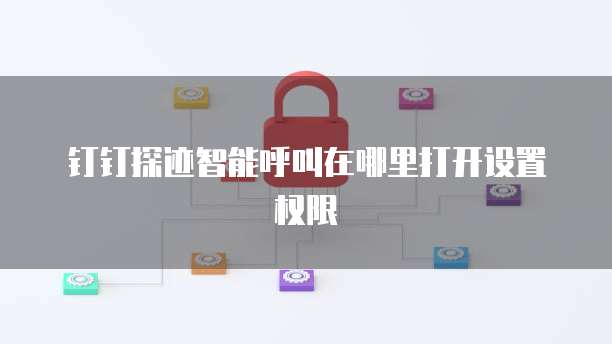 钉钉探迹智能呼叫在哪里打开设置权限