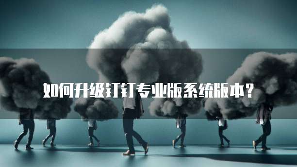 如何升级钉钉专业版系统版本?