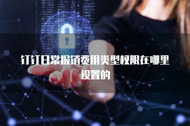 钉钉日常报销费用类型权限在哪里设置的