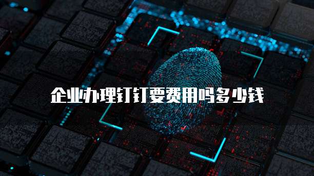 企业办理钉钉要费用吗多少钱