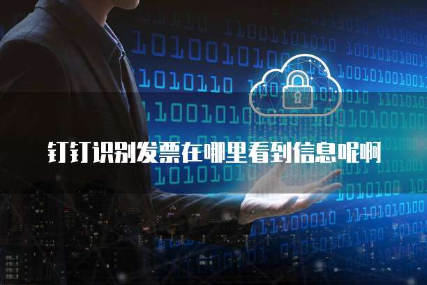 钉钉识别发票在哪里看到信息呢啊