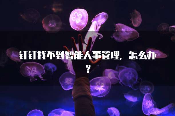 钉钉找不到智能人事管理,怎么办?