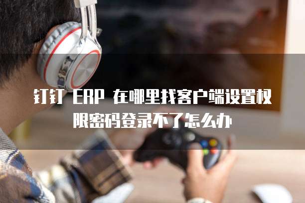 钉钉 ERP 在哪里找客户端设置权限密码登录不了怎么办