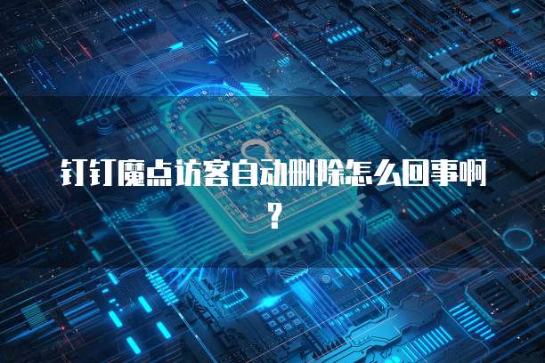 钉钉魔点访客自动删除怎么回事啊?