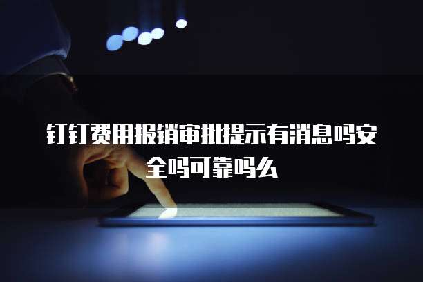 钉钉费用报销审批提示有消息吗安全吗可靠吗么