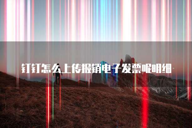 钉钉怎么上传报销电子发票呢明细